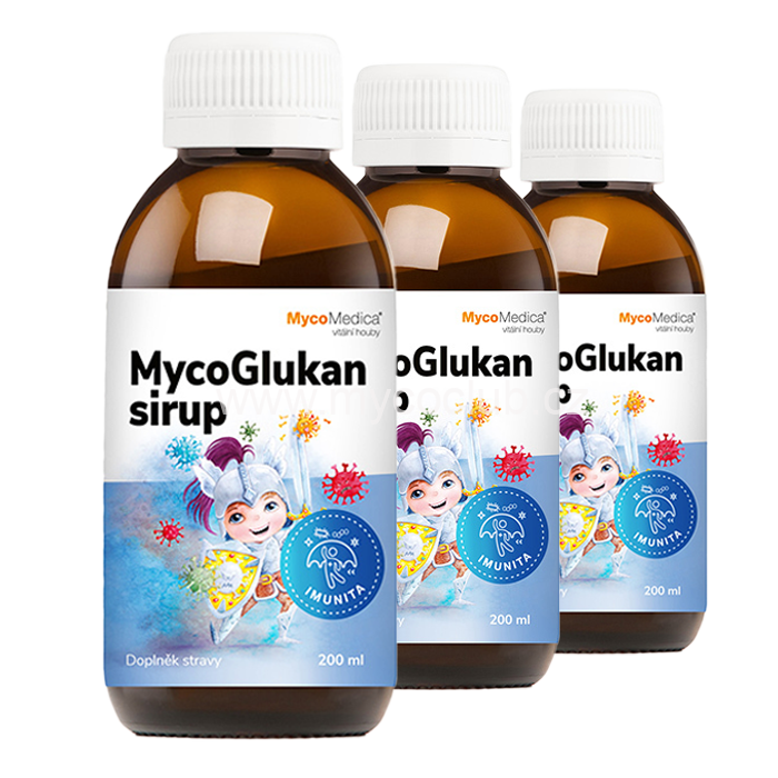 MycoMedica MycoGlukan 3-pack, 3x sirup 200 ml