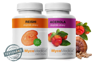 MycoMedica Reishi 30% extract 90 cps + Acerola 90 cps