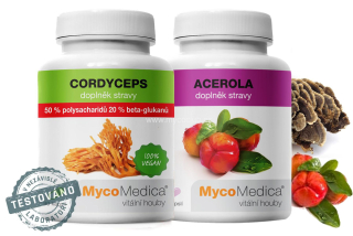 MycoMedica Cordyceps 50% extract 90 cps + Acerola 90 cps
