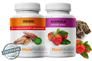 MycoMedica Reishi 50% extract 90 cps + Acerola 90 cps