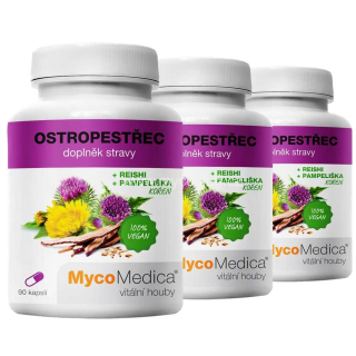 MycoMedica Ostropestřec 90 kapslí, 3-pack